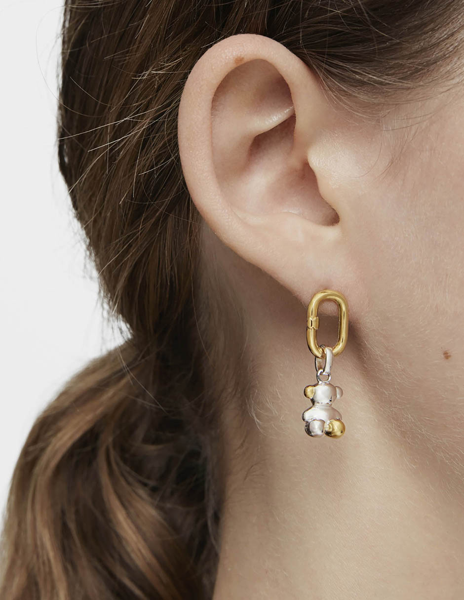 Aretes de aro de plata 6
