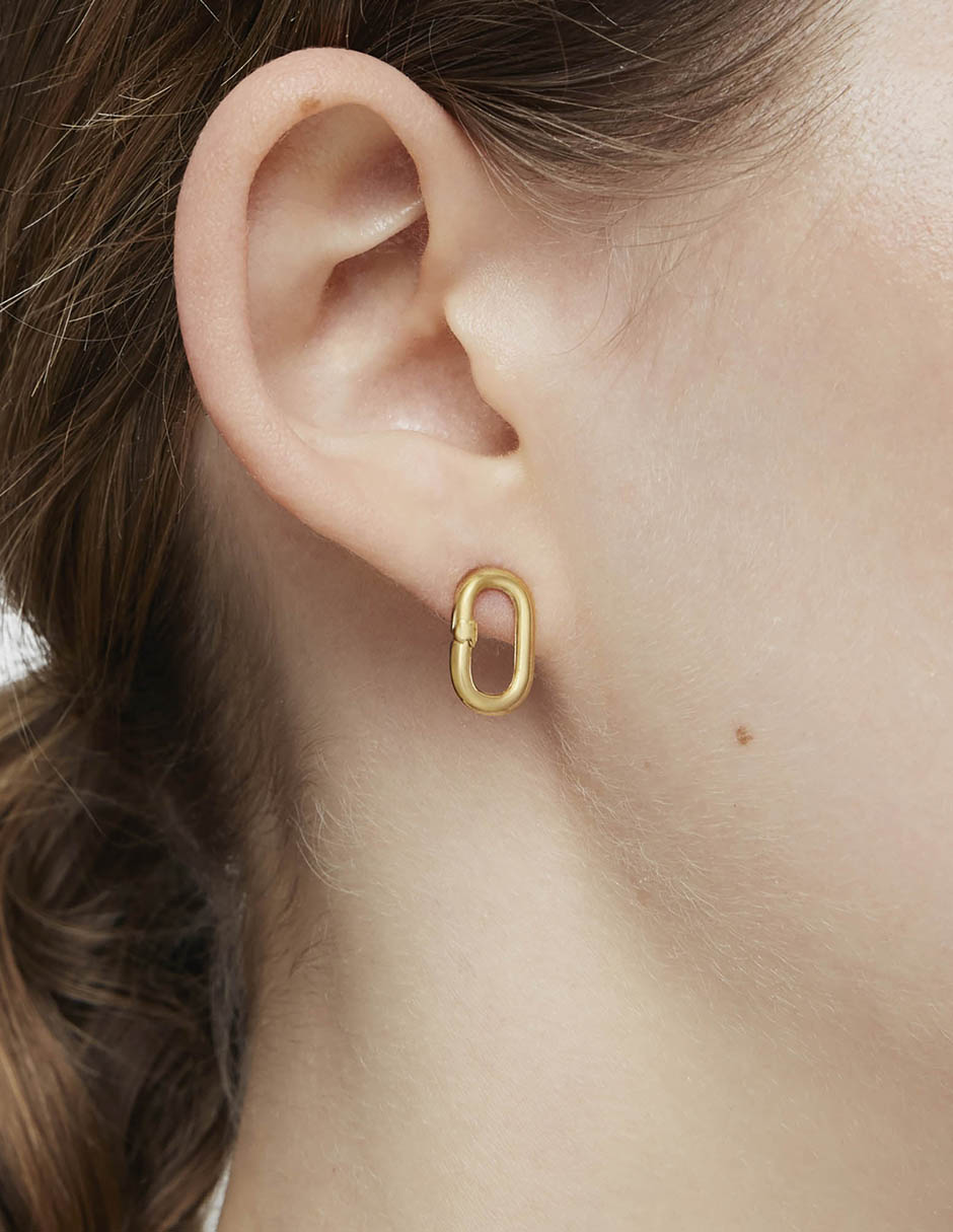 Aretes de aro de plata 7