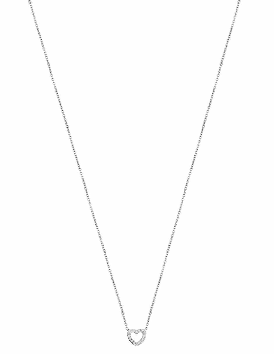 Gargantilla de corazón Tous Les classiques de oro blanco 18 K