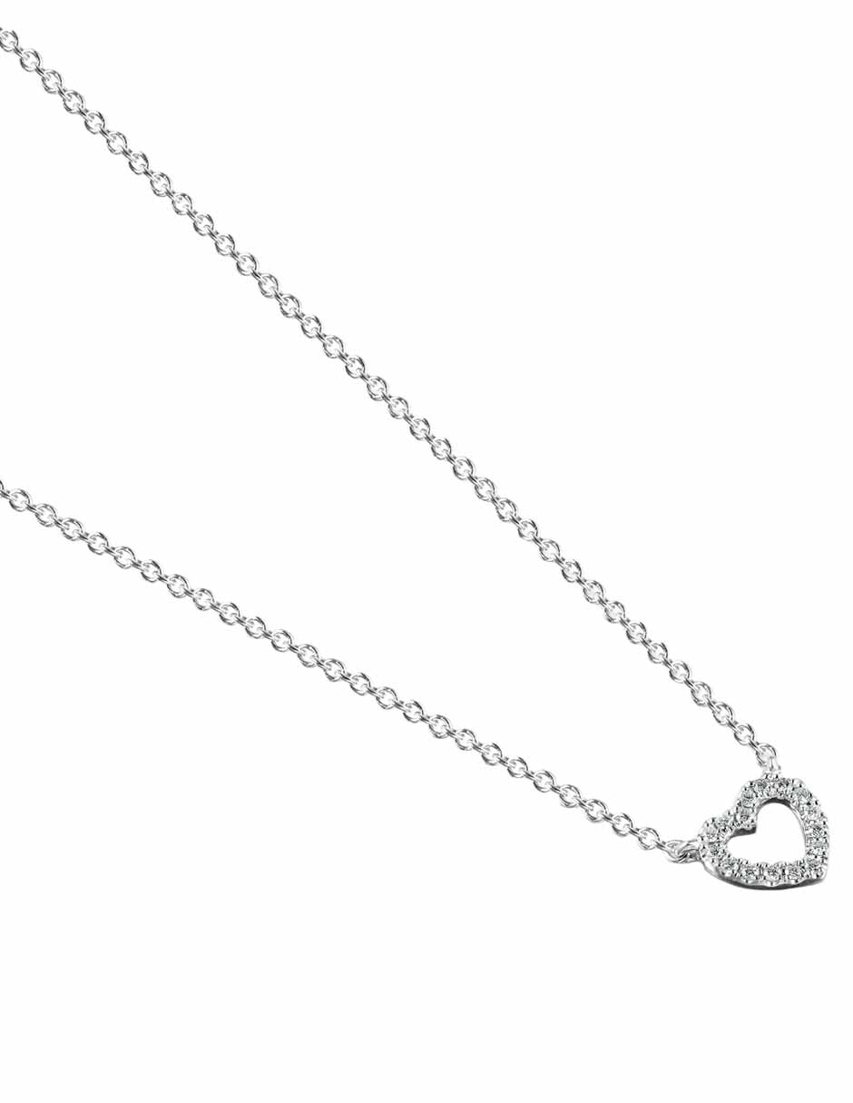 Gargantilla de corazón Tous Les classiques de oro blanco 18 K