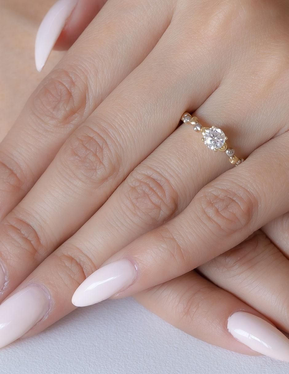 Anillo de compromiso 14 k 4