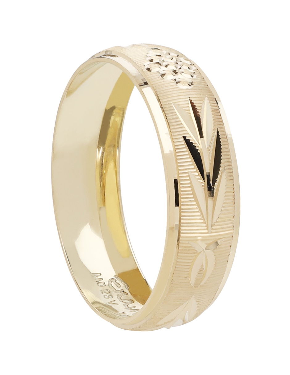 Argolla de oro 14 k D Cadena