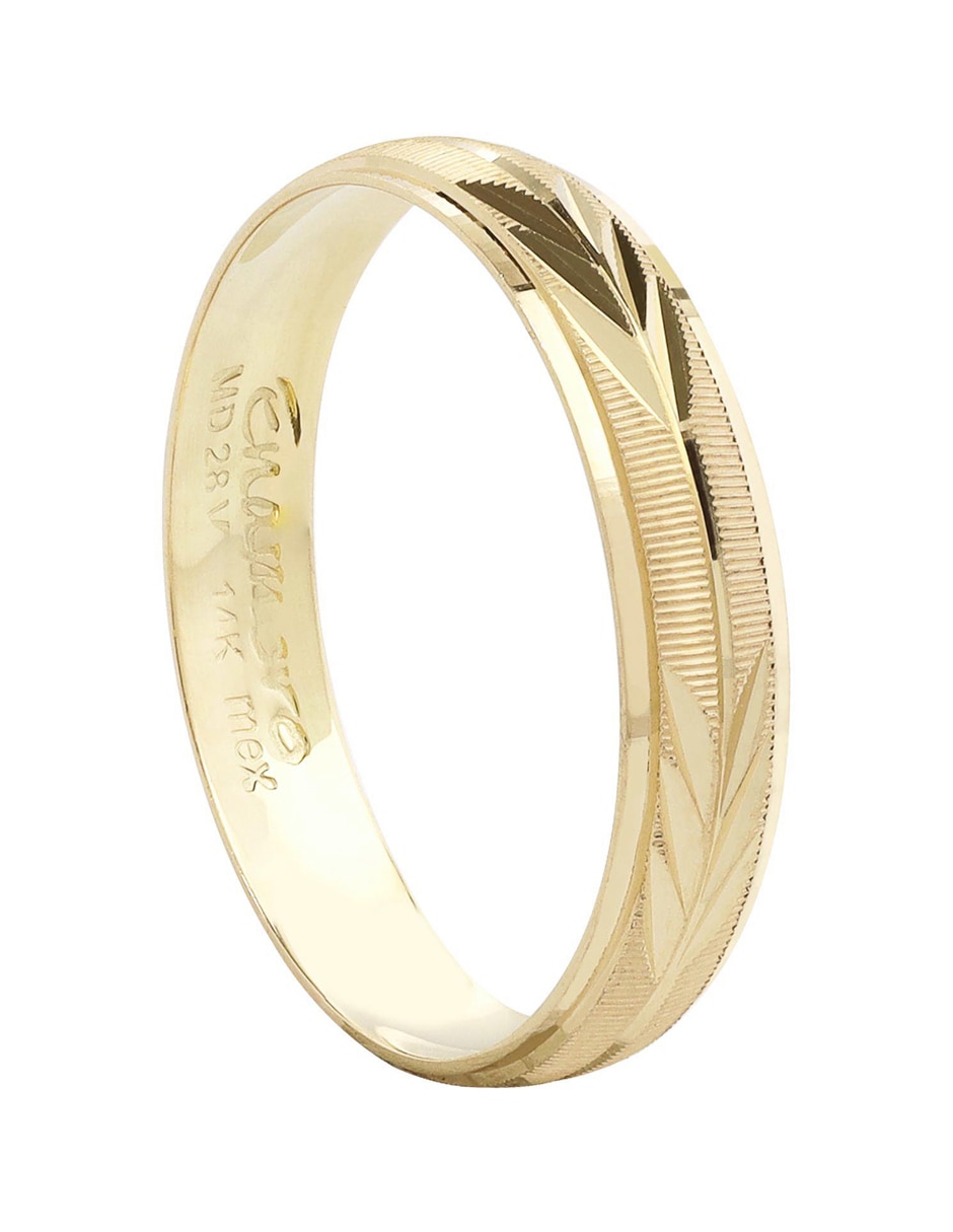Argolla de oro 14 k D Cadena