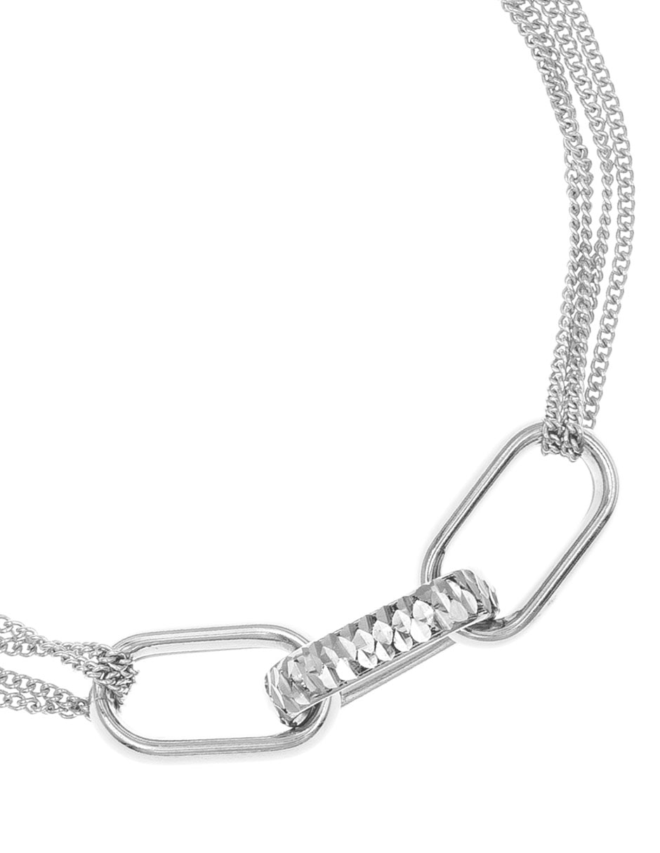 Pulsera de plata P 925 acabado liso 2