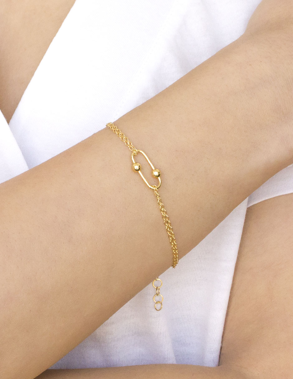 Pulsera de plata P 925 acabado liso 3