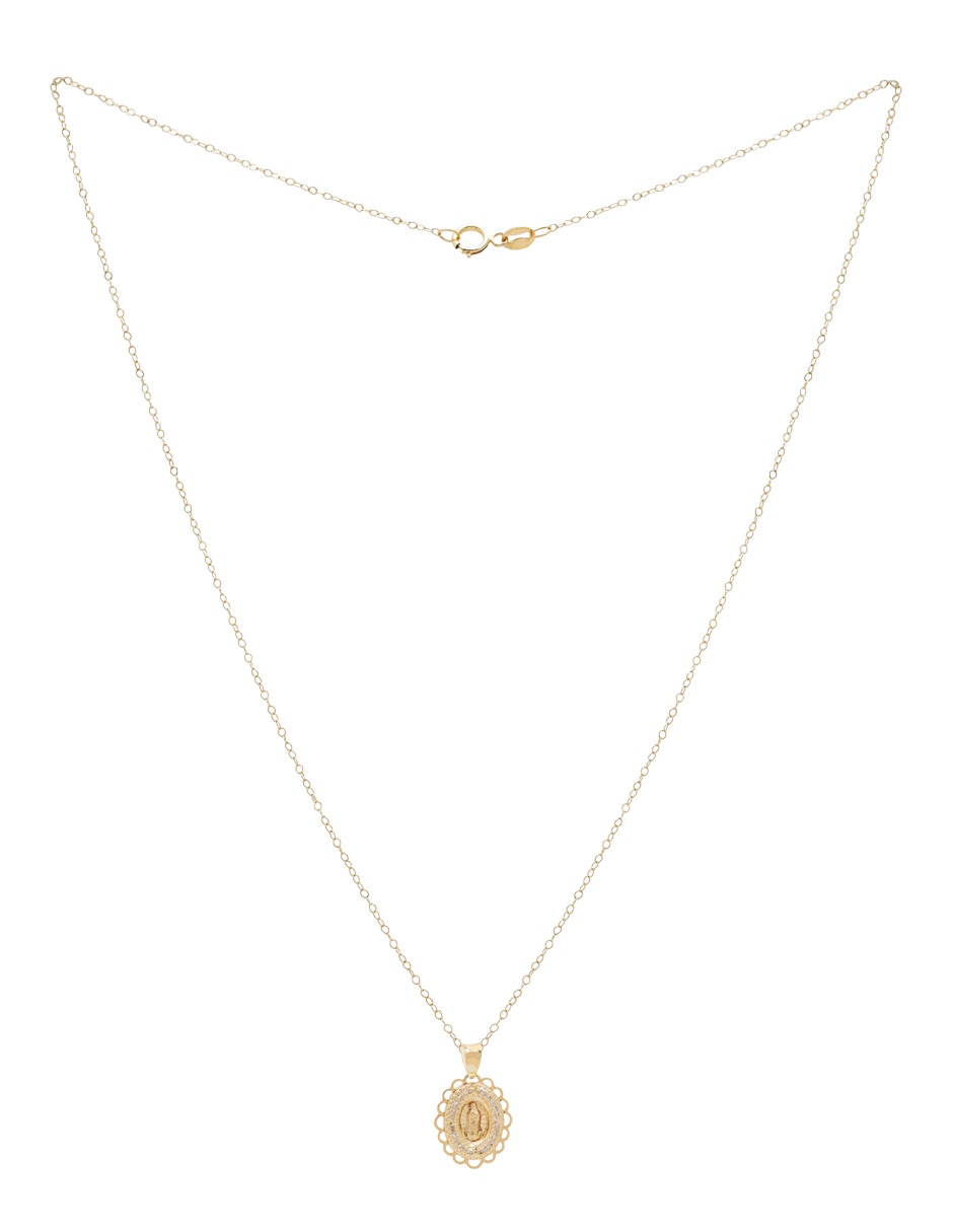 Collar de ovalado de oro 14 K 2