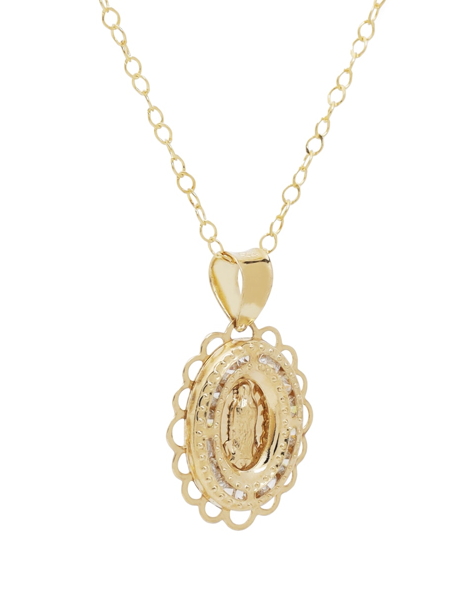 Collar de ovalado de oro 14 K 3