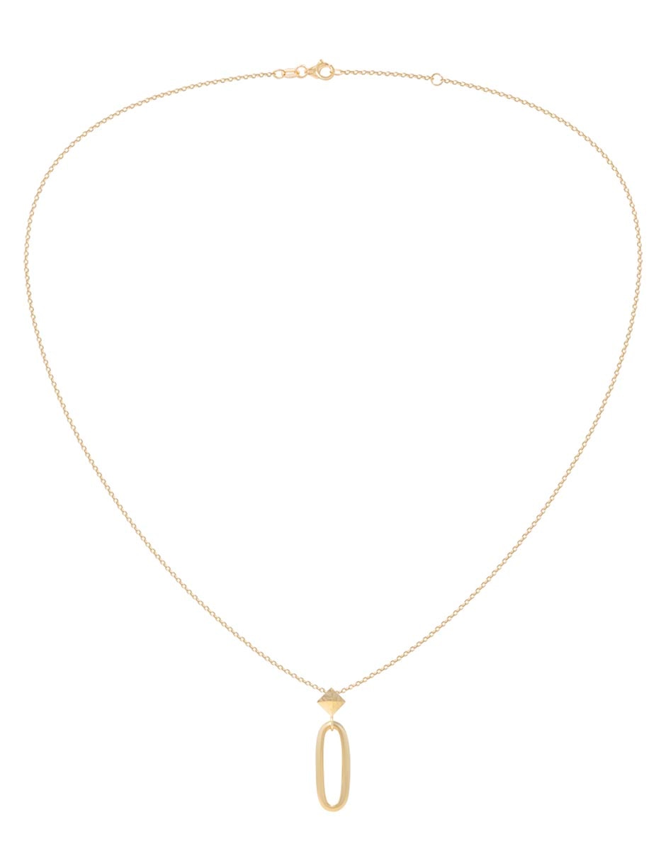 Collar de ovalado de oro 14 K 2