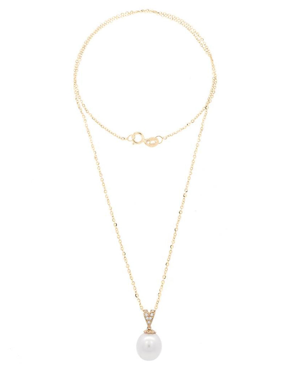Dije ovalado de oro 14 K 2