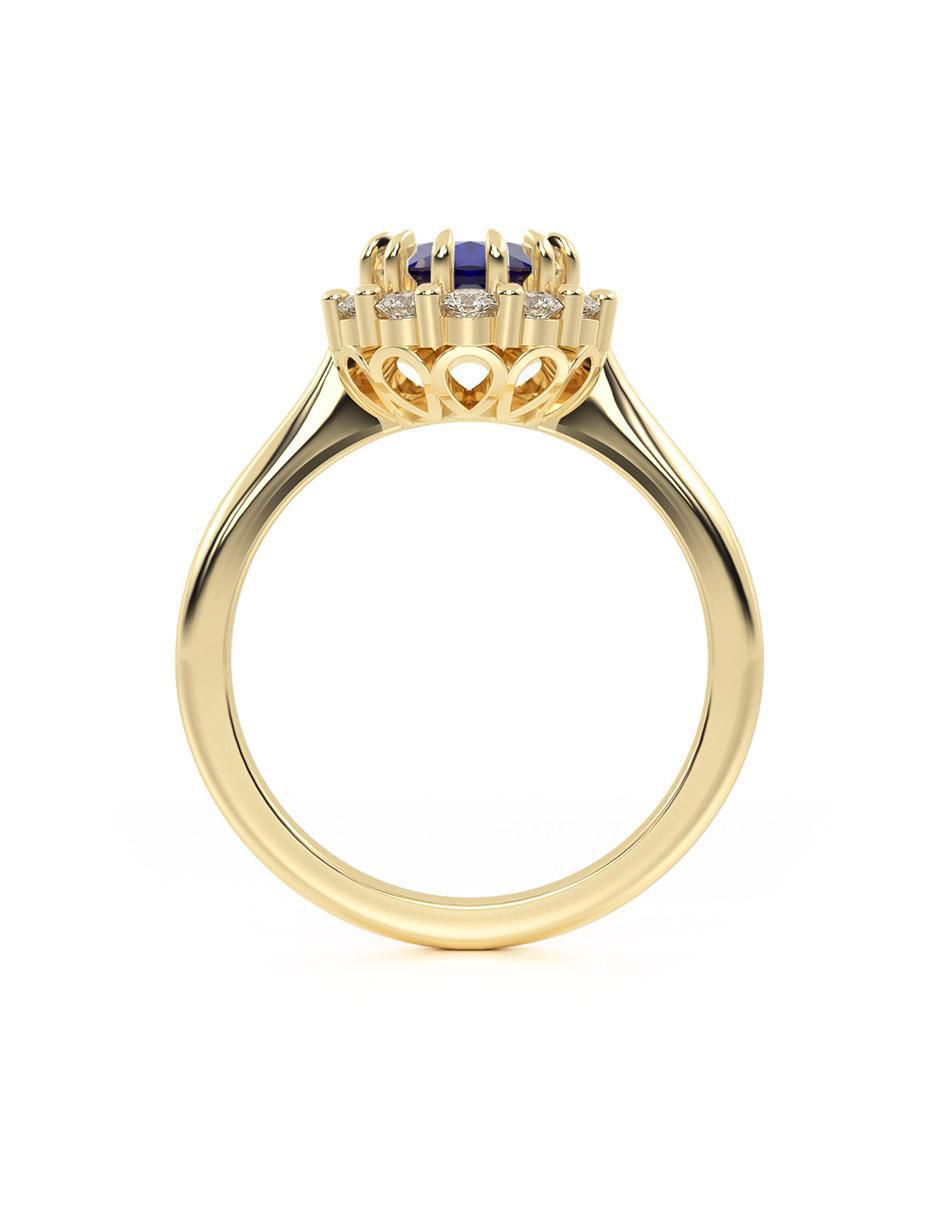 Anillo de compromiso 14 k 5