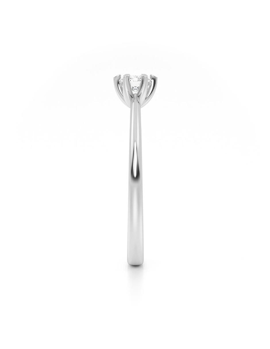Solitario de oro 10 k zirconia 2