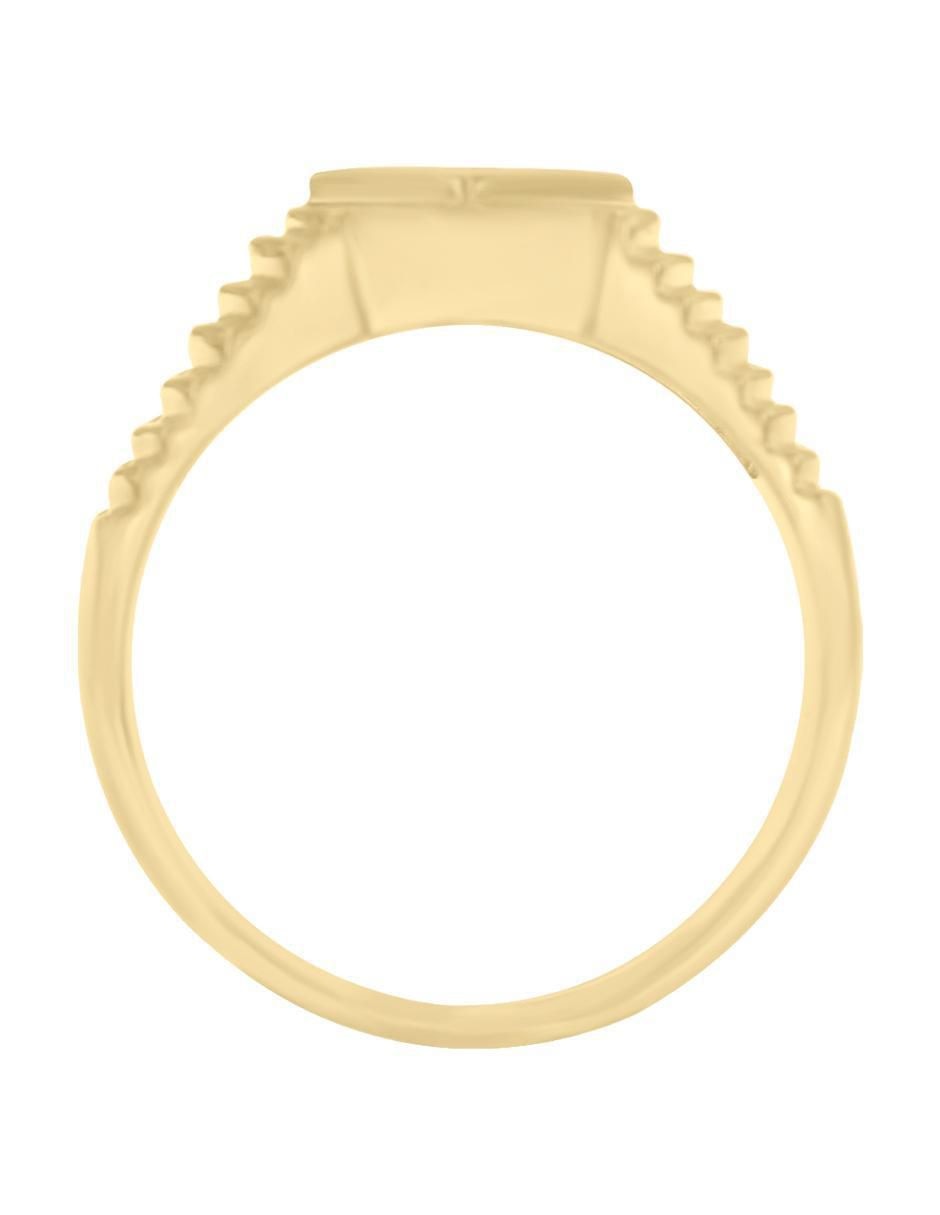 Anillo redondo Ricker 14 k de oro diamante brillante 4