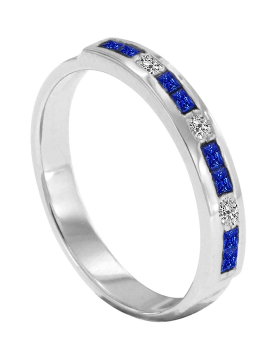 Churumbela 14 k Fascinare Mare zafiro y diamante 4