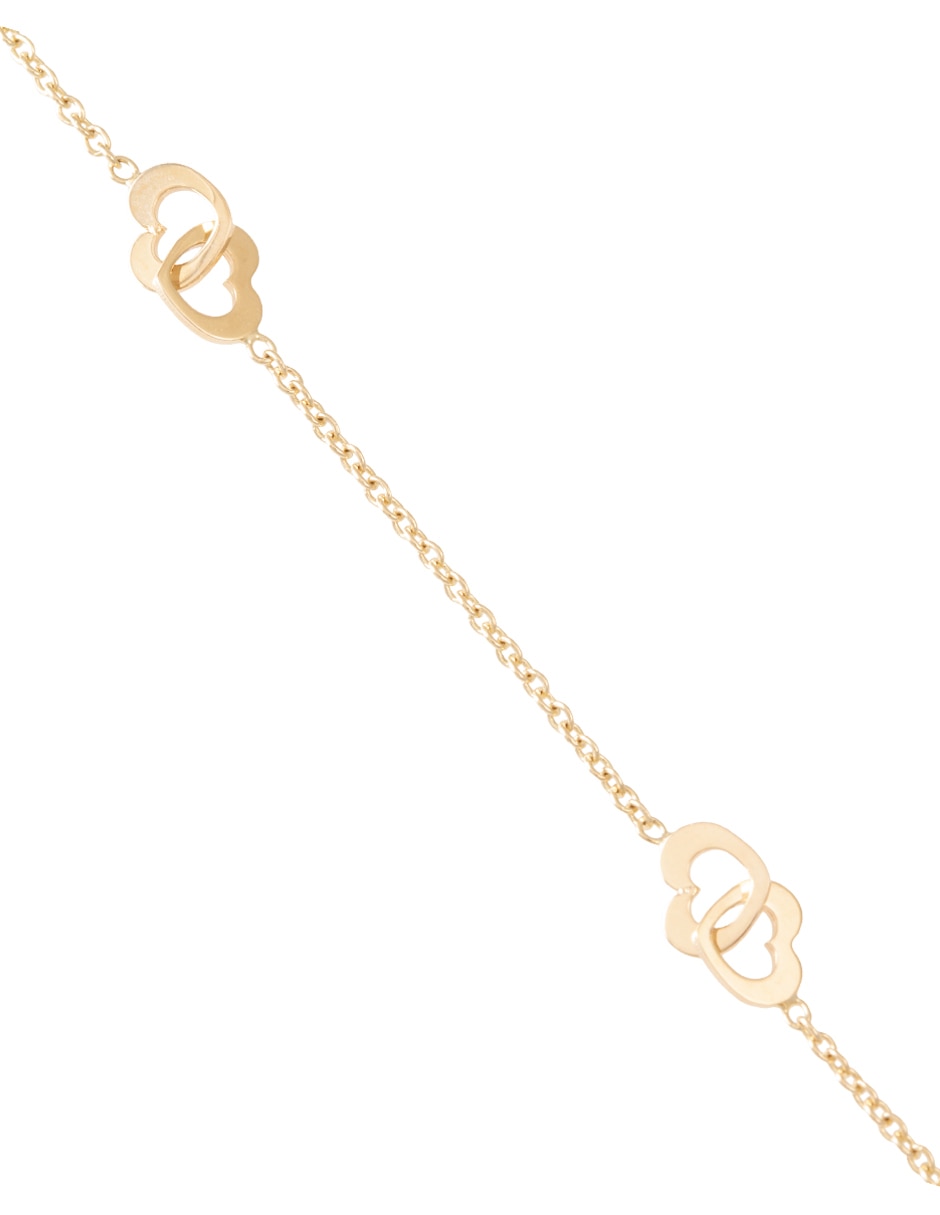 Pulsera de oro 14 k con acabado pulido Pulsera de oro 14 k con acabado pulido
