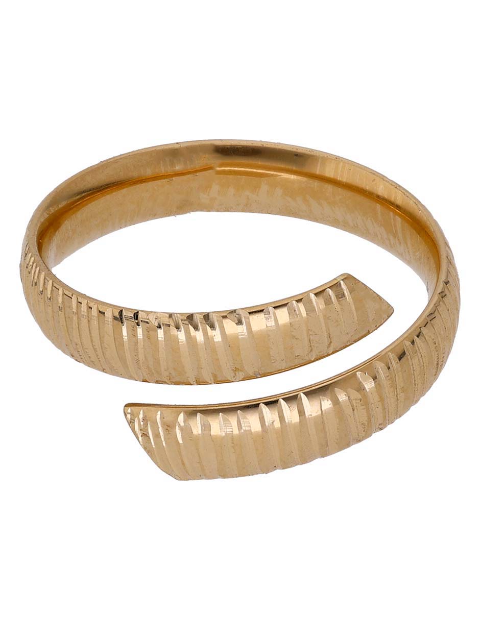 Anillo Sini 14 k de oro brillante