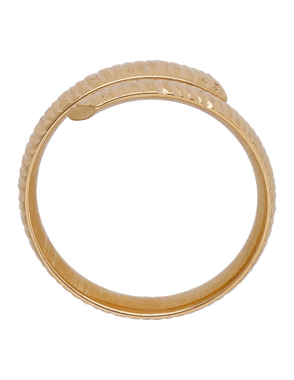 Anillo Sini 14 k de oro brillante