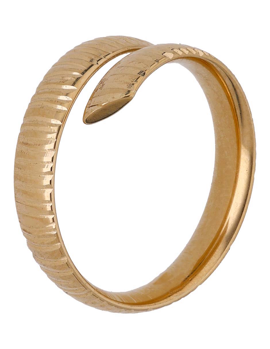 Anillo Sini 14 k de oro brillante