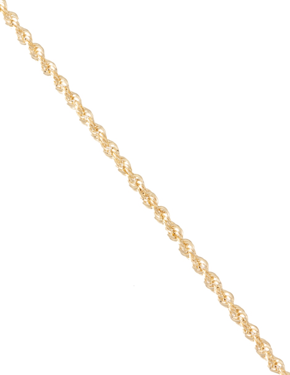 Pulsera de oro 14 K con acabado liso