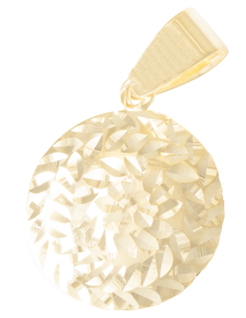 Dije redondo de oro 14 K Dije redondo de oro 14 K