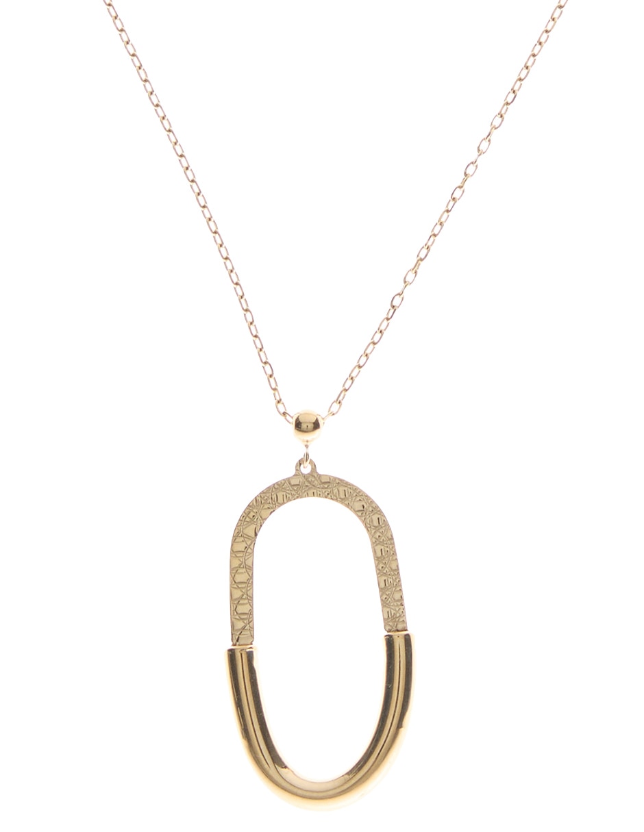 Collar de ovalado de oro 14 K
