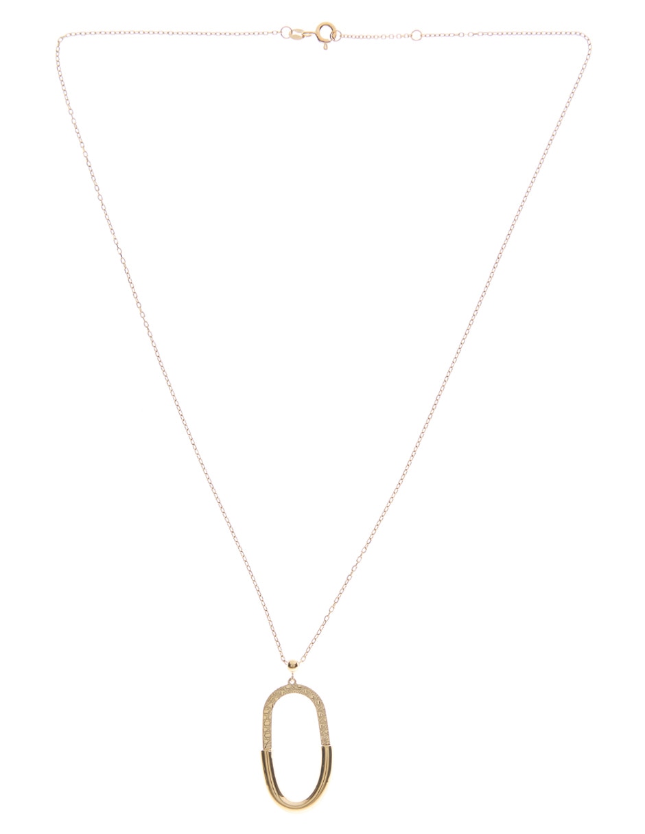 Collar de ovalado de oro 14 K 2