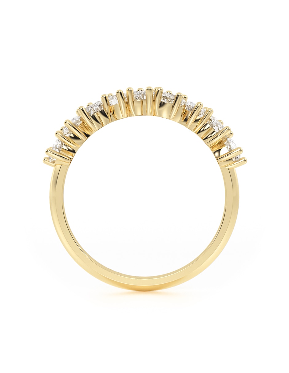 Churumbela de oro 14 k zirconia 4