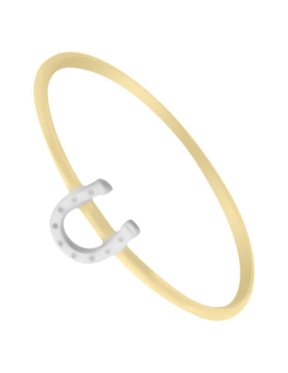 Anillo redondo 14 k de oro brillante 4