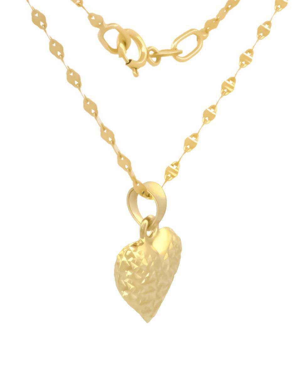 Collar corazón de oro 10 K 2