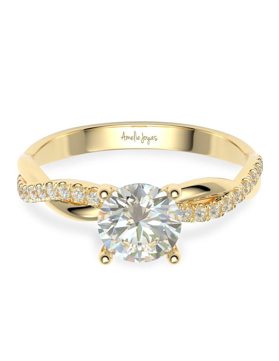 Anillo de compromiso 14 k Anillo de compromiso 14 k