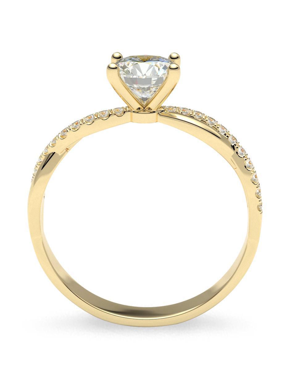 Anillo de compromiso 14 k 3