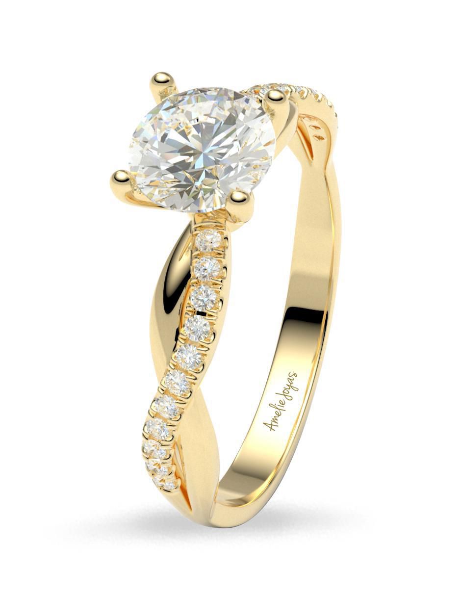 Anillo de compromiso 14 k 4