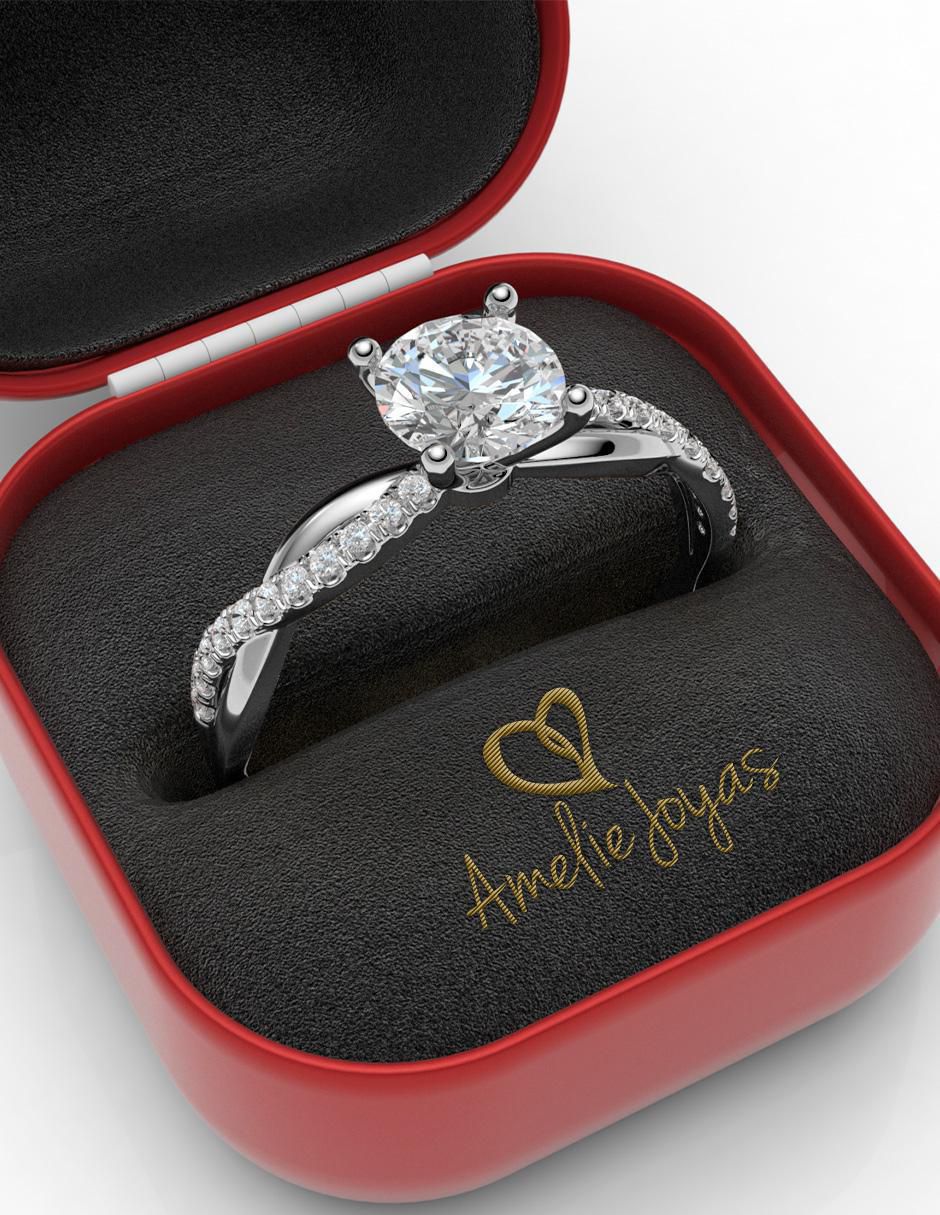 Anillo de compromiso 14 k 4