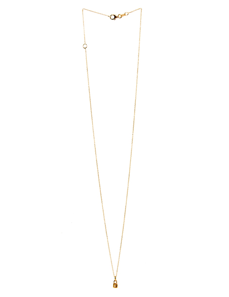 Collar de cuadrada Bl Icon de oro 18 K 3