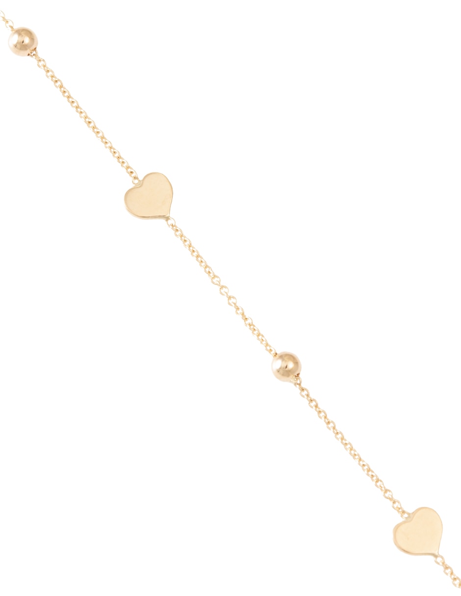 Pulsera de oro 14 k con acabado brillante Pulsera de oro 14 k con acabado brillante