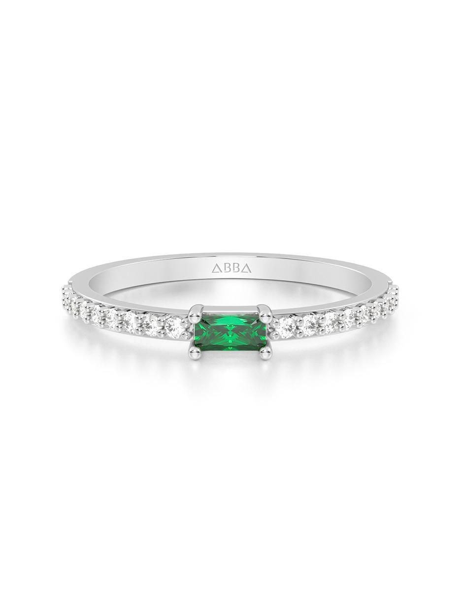 Anillo de oro zirconia brillante Anillo de oro zirconia brillante
