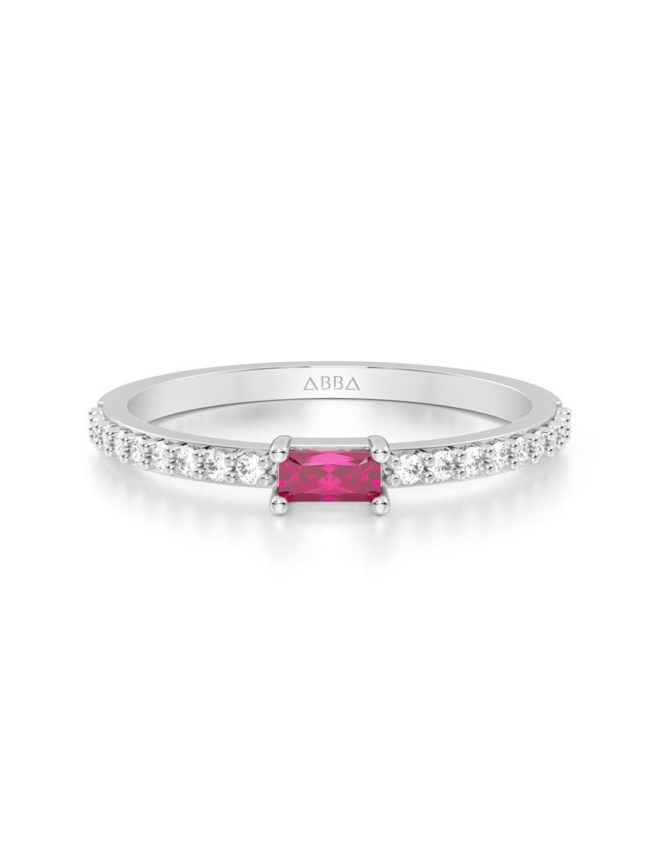 Anillo de oro zirconia brillante Anillo de oro zirconia brillante