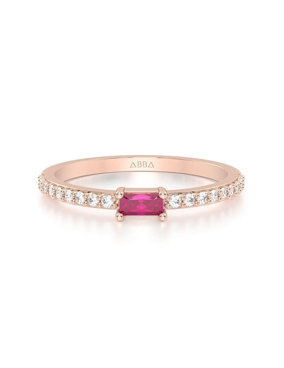 Anillo de oro zirconia brillante Anillo de oro zirconia brillante