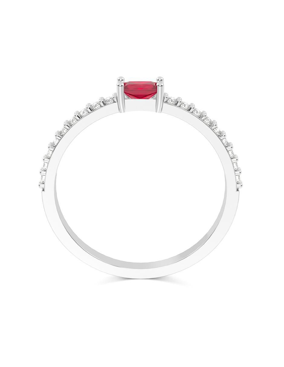 Anillo de compromiso de oro 14 k zirconia 2
