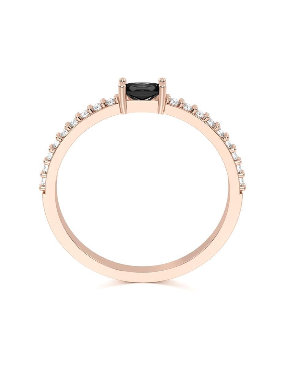 Anillo de compromiso de oro 10 k zirconia 2