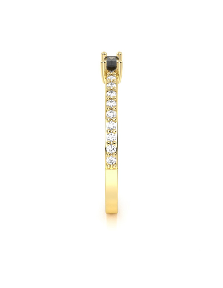 Anillo de compromiso de oro 14 k zirconia 2