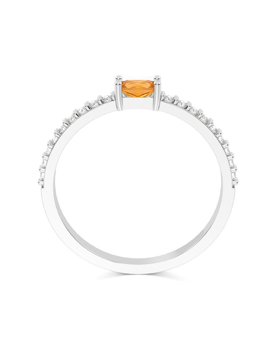 Anillo de compromiso de oro 10 k zirconia 2
