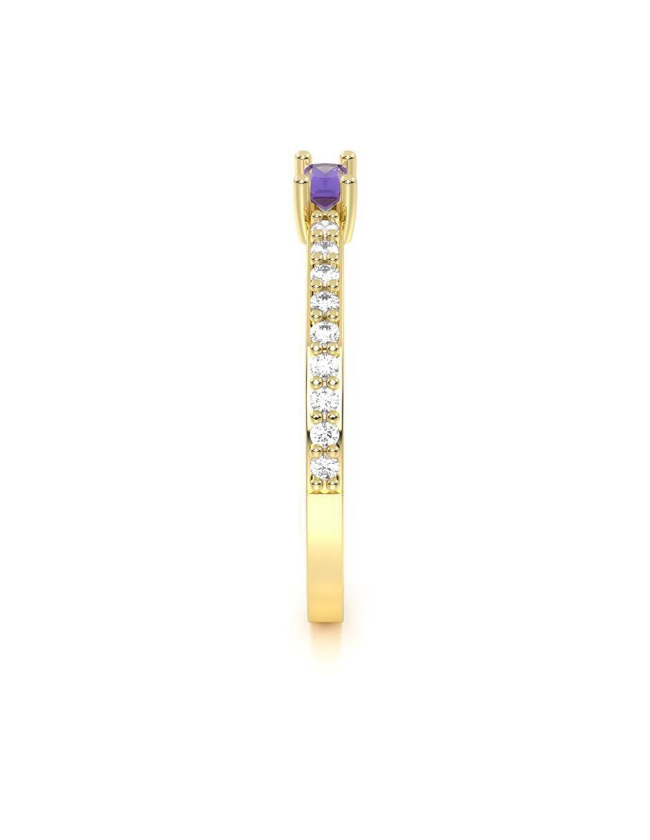 Anillo de compromiso 14 k 4