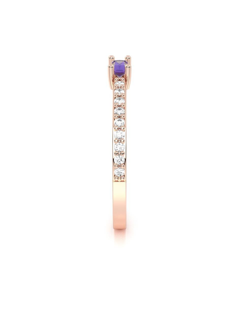 Anillo de compromiso 14 k 3