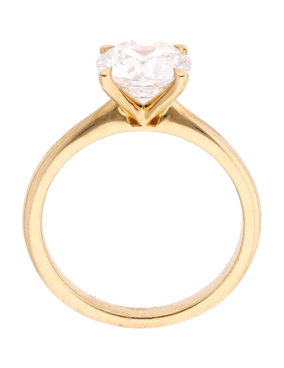 Anillo de compromiso 14 k Unique diamante 2
