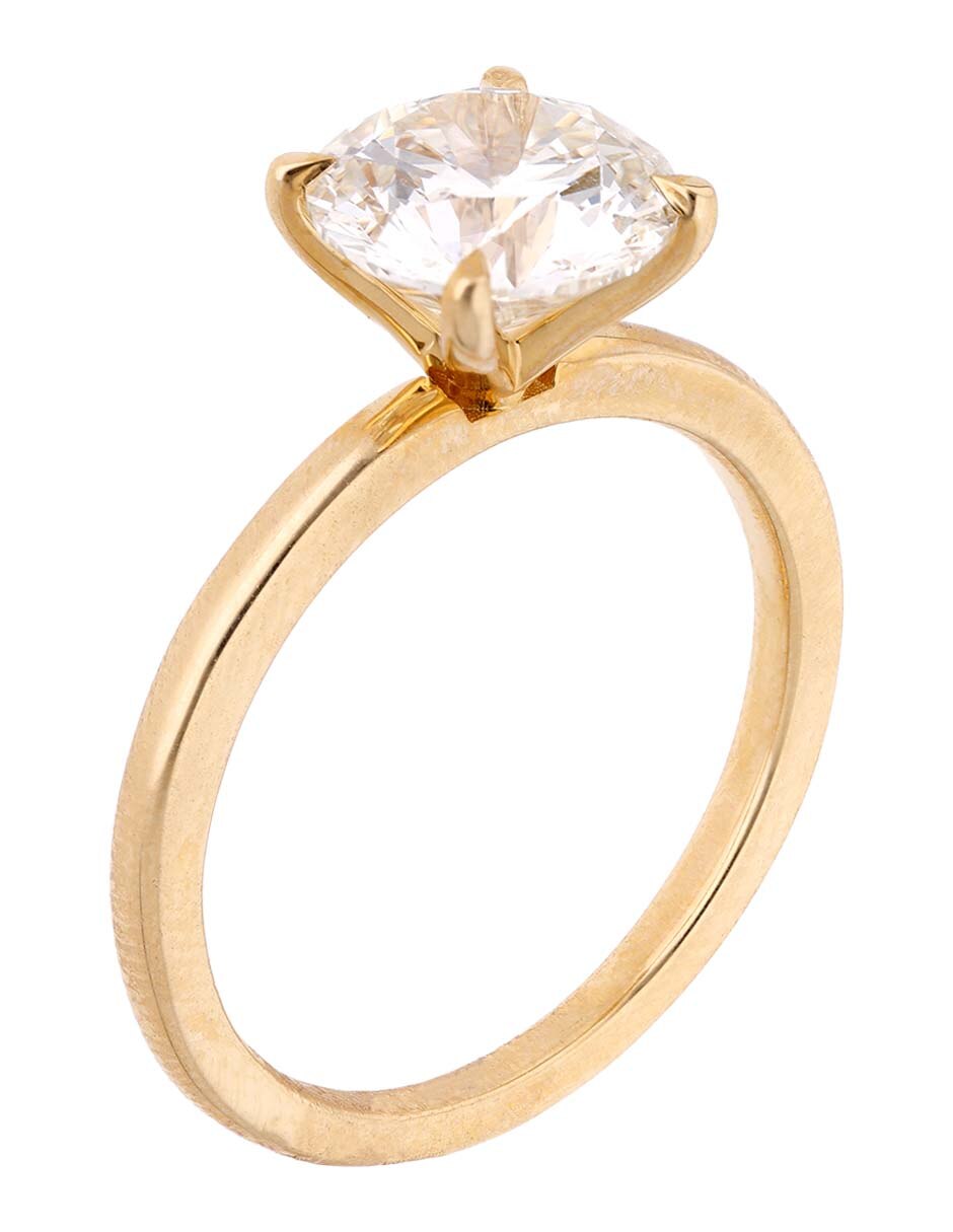Anillo de compromiso 14 k diamante 3