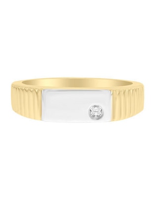 Anillo redondo Jesus 14 k de oro amarillo diamante brillante Anillo redondo Jesus 14 k de oro amarillo diamante brillante