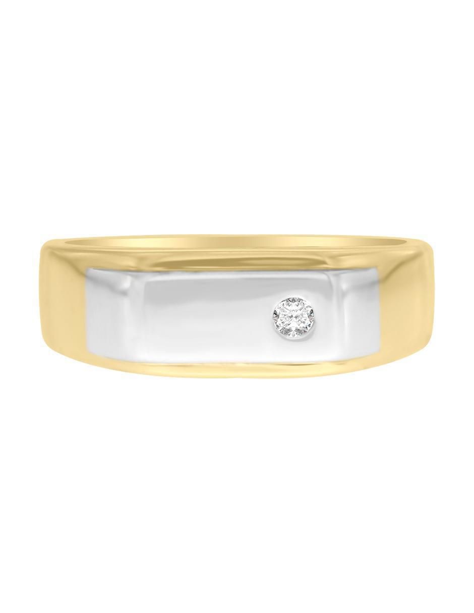 Anillo redondo Joaquin 14 k de oro diamante brillante Anillo redondo Joaquin 14 k de oro diamante brillante