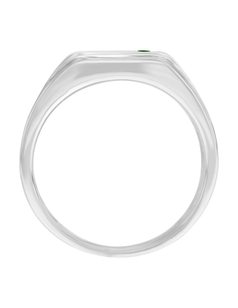 Anillo redondo Joaquin 18 k de oro esmeralda brillante 4