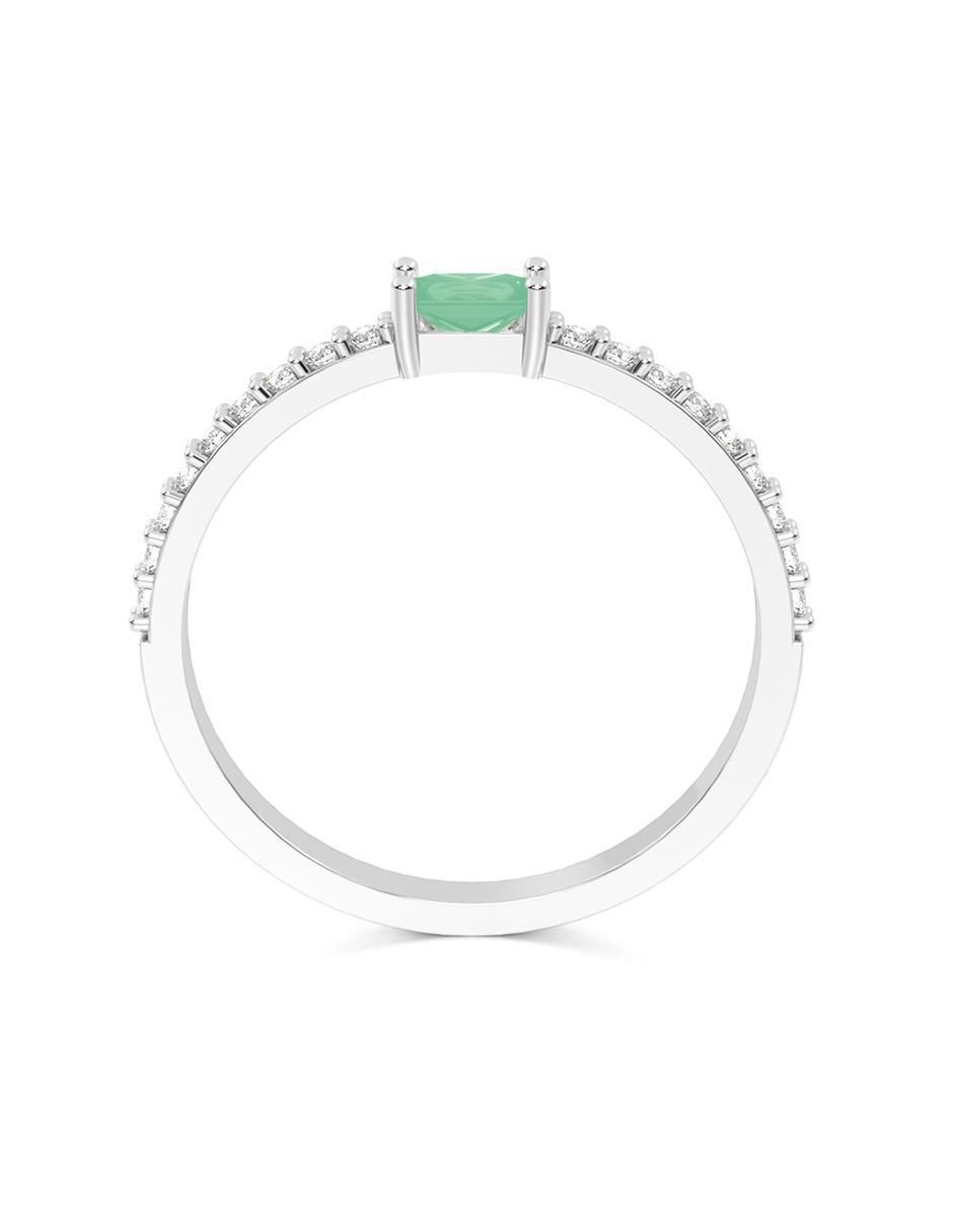 Anillo de compromiso de oro 10 k zirconia 2