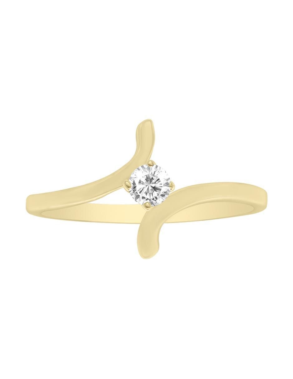 Solitario 14 k Kaia diamante Solitario 14 k Kaia diamante
